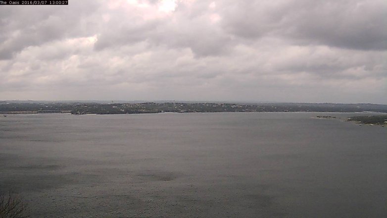 Lake Travis webcam, March 7, 2016 12:05 PM CT