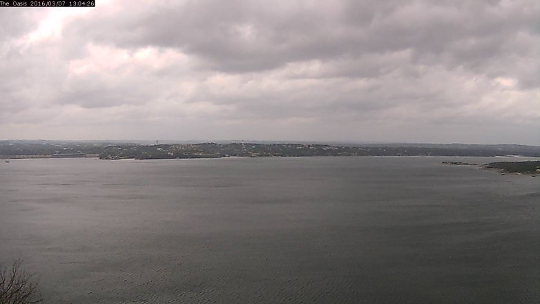 Lake Travis webcam, March 7, 2016 12:10 PM CT