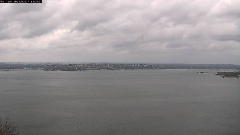 Lake Travis webcam, March 7, 2016 12:15 PM CT