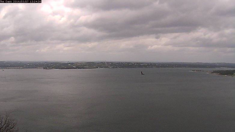 Lake Travis webcam, March 7, 2016 12:30 PM CT