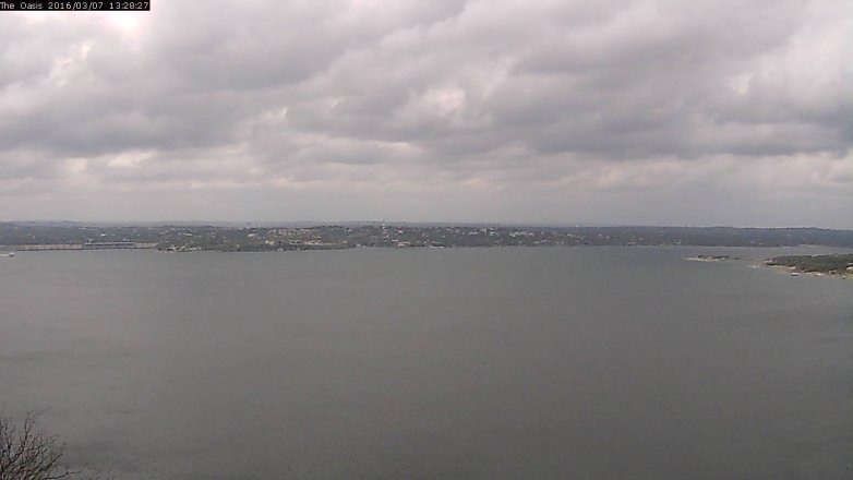 Lake Travis webcam, March 7, 2016 12:35 PM CT