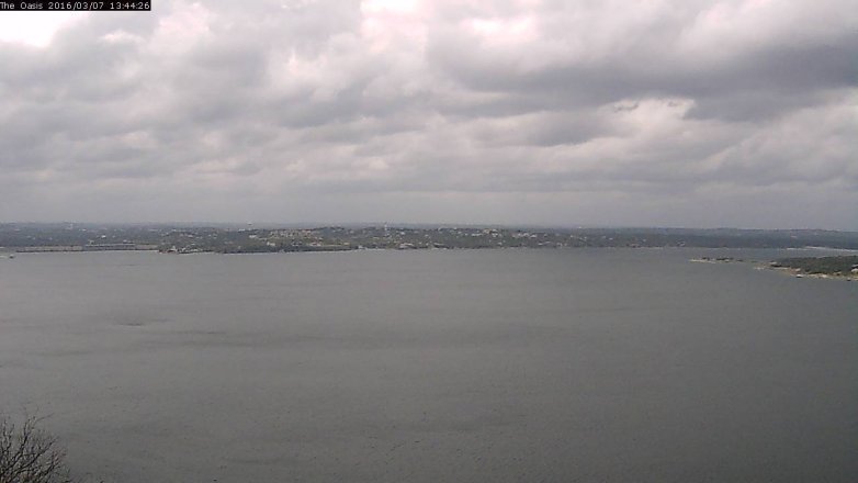 Lake Travis webcam, March 7, 2016 12:50 PM CT