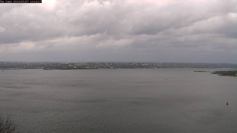 Lake Travis webcam, March 7, 2016 1:25 PM CT