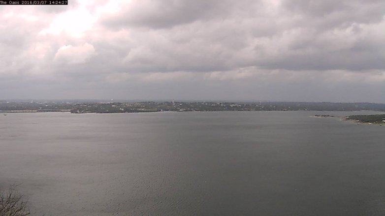 Lake Travis webcam, March 7, 2016 1:30 PM CT