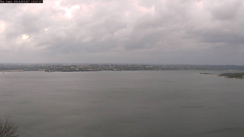 Lake Travis webcam, March 7, 2016 2:15 PM CT