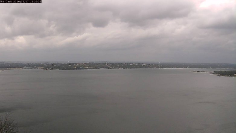 Lake Travis webcam, March 7, 2016 2:30 PM CT