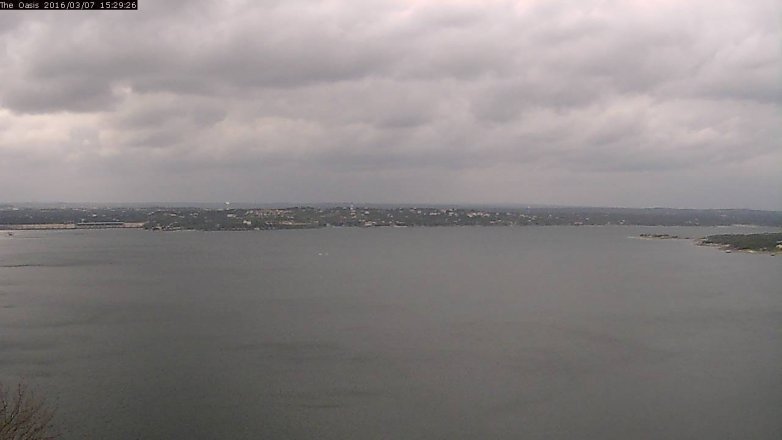 Lake Travis webcam, March 7, 2016 2:35 PM CT