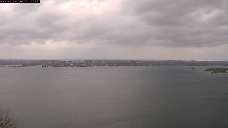 Lake Travis webcam, March 7, 2016 3:00 PM CT