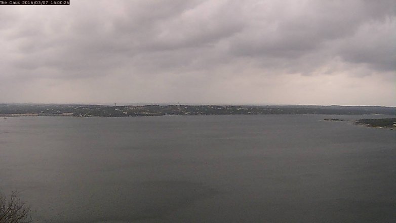 Lake Travis webcam, March 7, 2016 3:05 PM CT