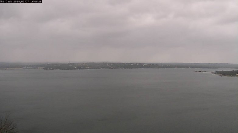Lake Travis webcam, March 7, 2016 3:15 PM CT