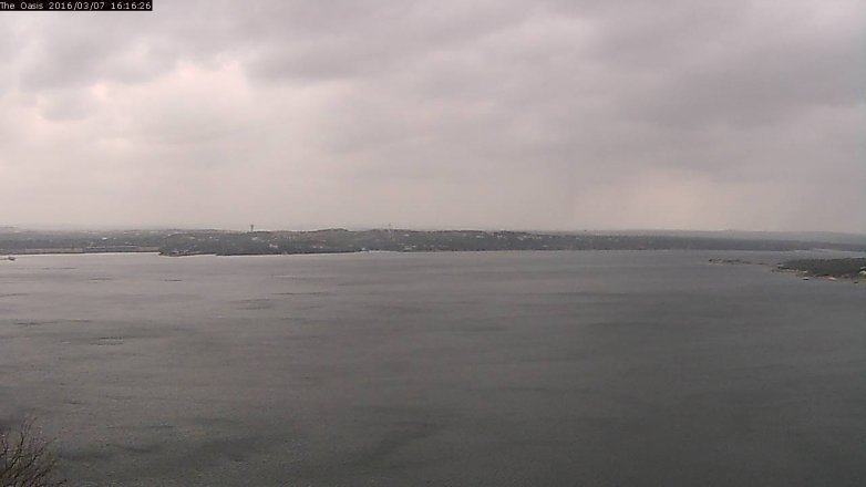 Lake Travis webcam, March 7, 2016 3:25 PM CT