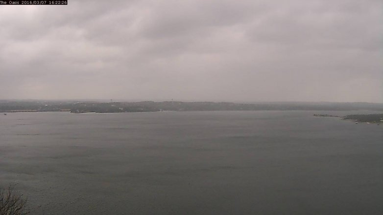 Lake Travis webcam, March 7, 2016 3:30 PM CT