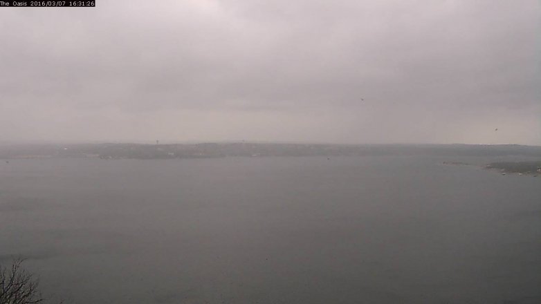 Lake Travis webcam, March 7, 2016 3:40 PM CT