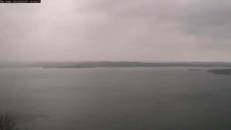 Lake Travis webcam, March 7, 2016 3:55 PM CT
