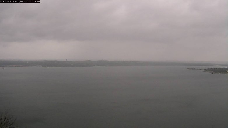 Lake Travis webcam, March 7, 2016 4:00 PM CT