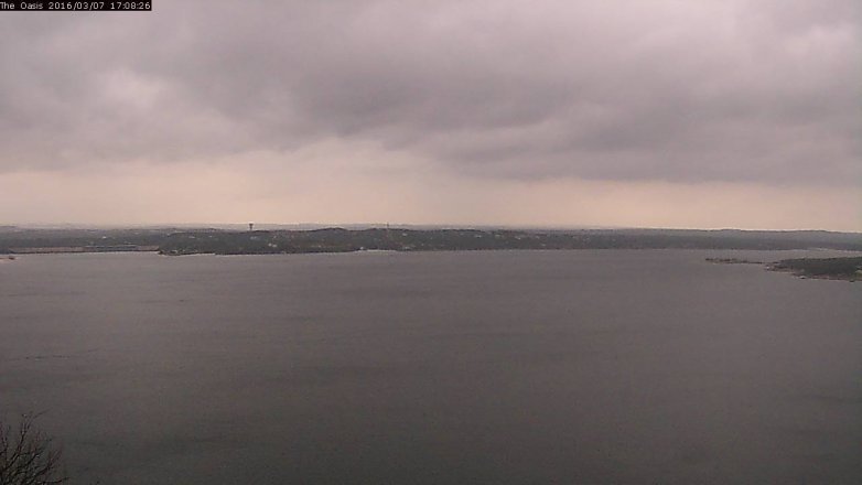 Lake Travis webcam, March 7, 2016 4:15 PM CT
