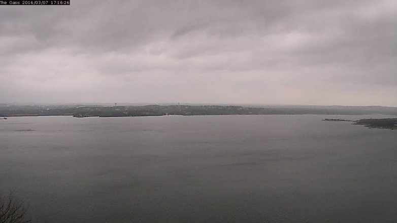 Lake Travis webcam, March 7, 2016 4:20 PM CT