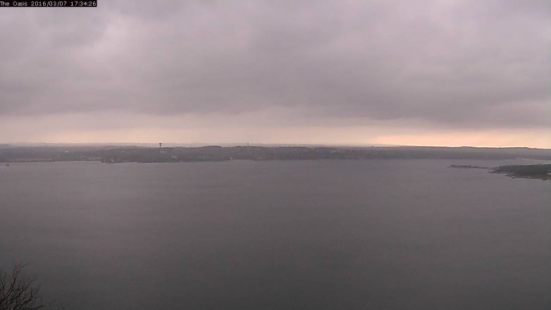 Lake Travis webcam, March 7, 2016 4:40 PM CT
