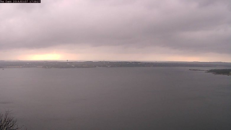 Lake Travis webcam, March 7, 2016 4:45 PM CT