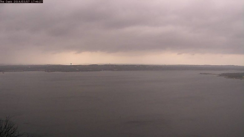 Lake Travis webcam, March 7, 2016 4:50 PM CT