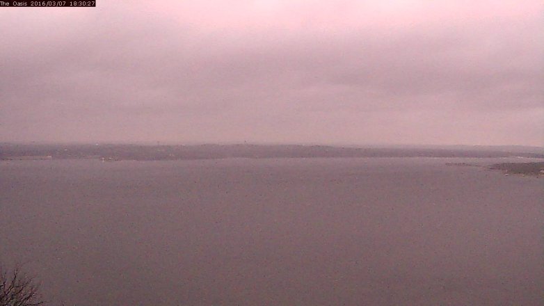 Lake Travis webcam, March 7, 2016 5:35 PM CT