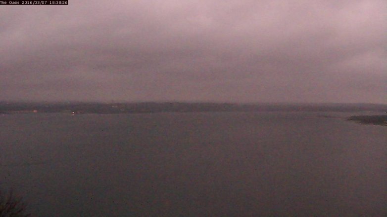 Lake Travis webcam, March 7, 2016 5:45 PM CT