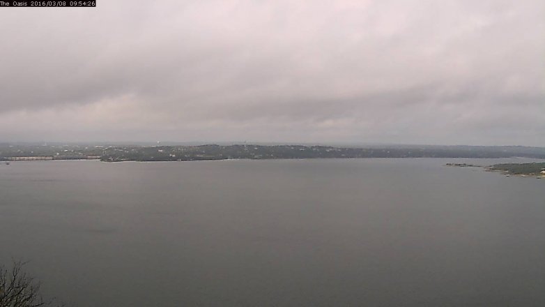 Lake Travis webcam, March 8, 2016 9:00 AM CT