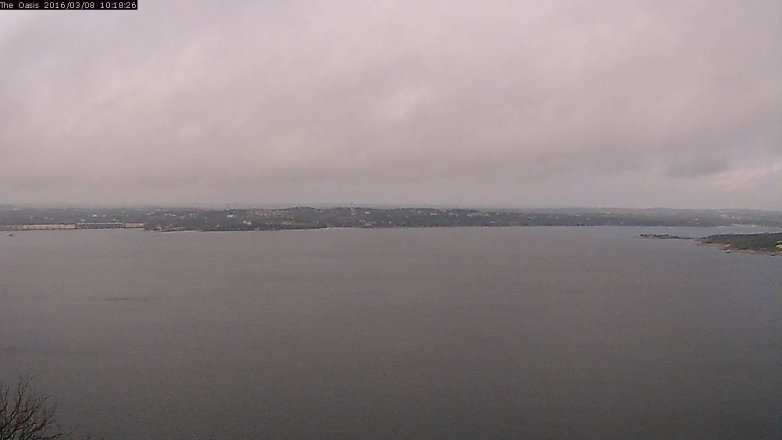 Lake Travis webcam, March 8, 2016 9:25 AM CT