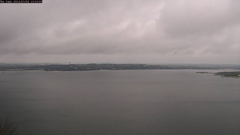 Lake Travis webcam, March 8, 2016 9:40 AM CT