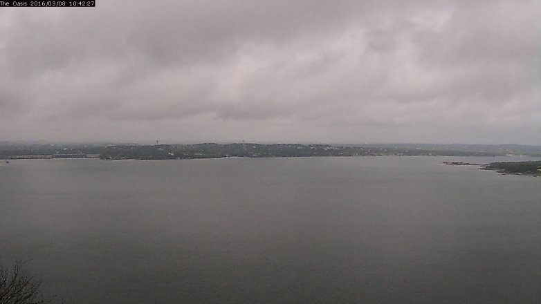Lake Travis webcam, March 8, 2016 9:50 AM CT