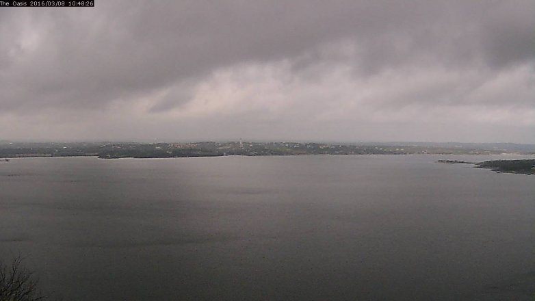 Lake Travis webcam, March 8, 2016 9:55 AM CT