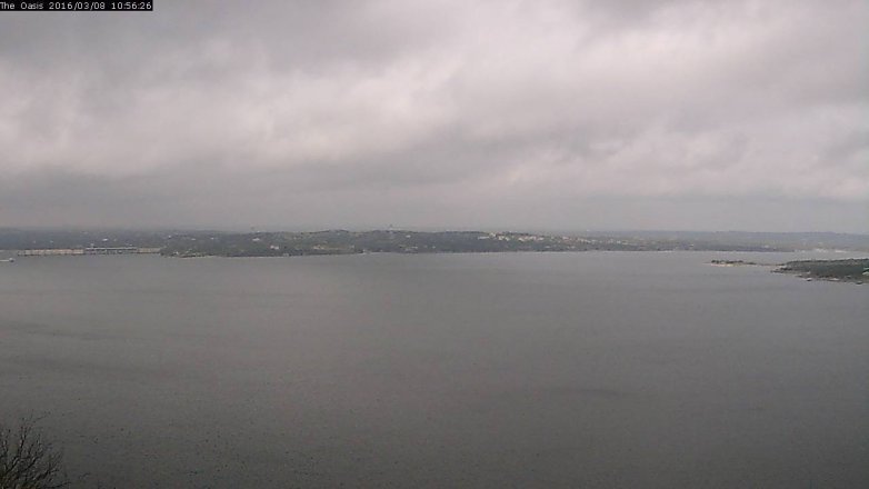 Lake Travis webcam, March 8, 2016 10:00 AM CT