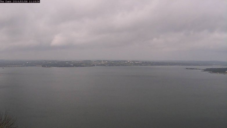 Lake Travis webcam, March 8, 2016 10:25 AM CT