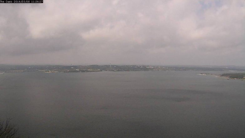Lake Travis webcam, March 8, 2016 10:30 AM CT