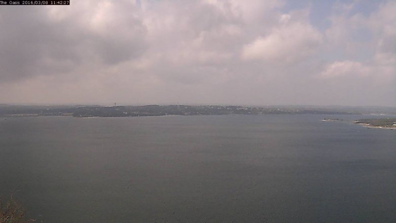 Lake Travis webcam, March 8, 2016 10:50 AM CT