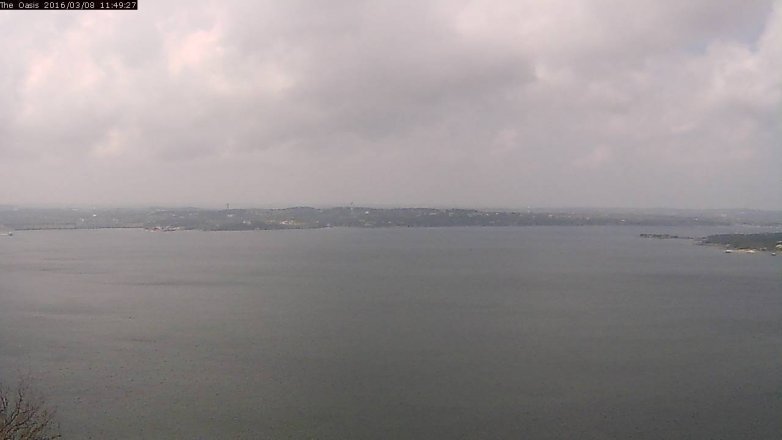 Lake Travis webcam, March 8, 2016 10:55 AM CT