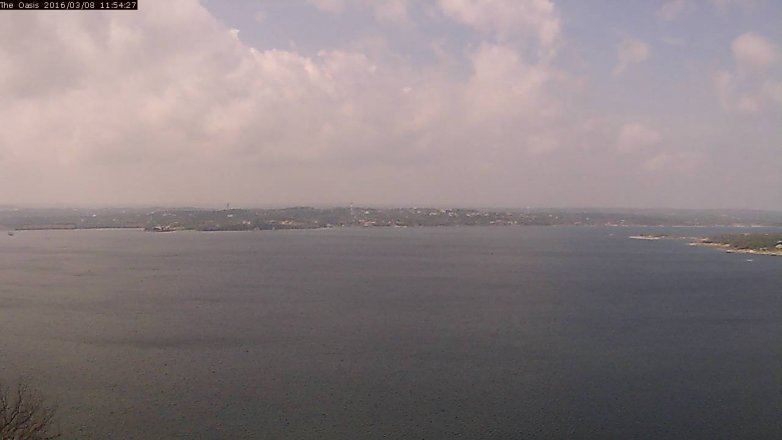 Lake Travis webcam, March 8, 2016 11:00 AM CT