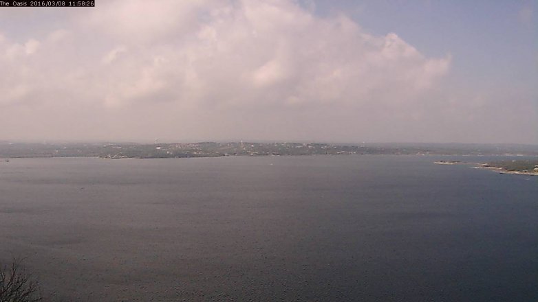 Lake Travis webcam, March 8, 2016 11:05 AM CT