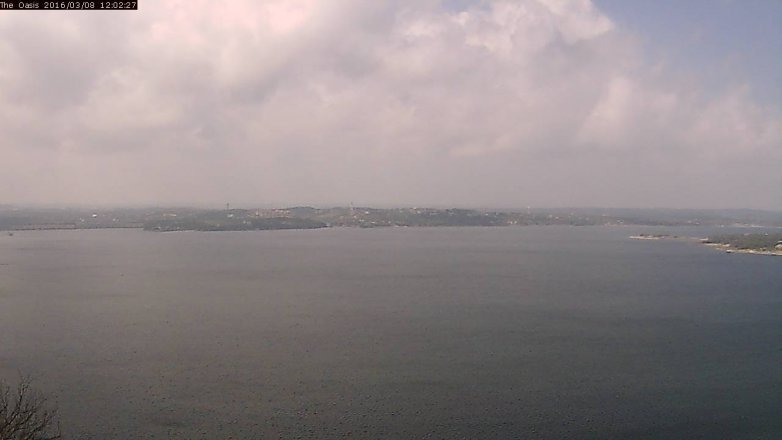 Lake Travis webcam, March 8, 2016 11:10 AM CT