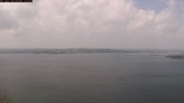 Lake Travis webcam, March 8, 2016 11:15 AM CT