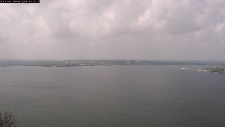 Lake Travis webcam, March 8, 2016 11:25 AM CT