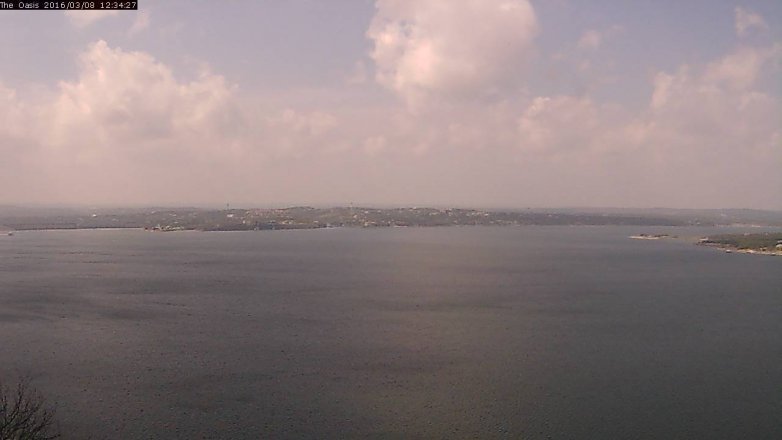 Lake Travis webcam, March 8, 2016 11:40 AM CT
