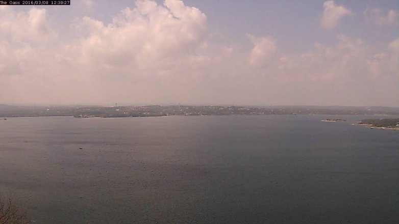 Lake Travis webcam, March 8, 2016 11:45 AM CT