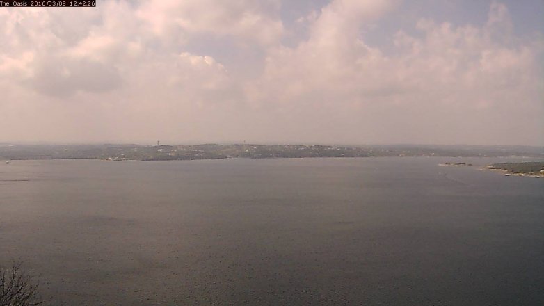Lake Travis webcam, March 8, 2016 11:50 AM CT