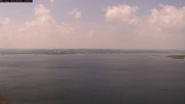Lake Travis webcam, March 8, 2016 12:00 PM CT