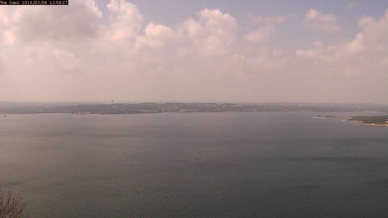 Lake Travis webcam, March 8, 2016 12:05 PM CT