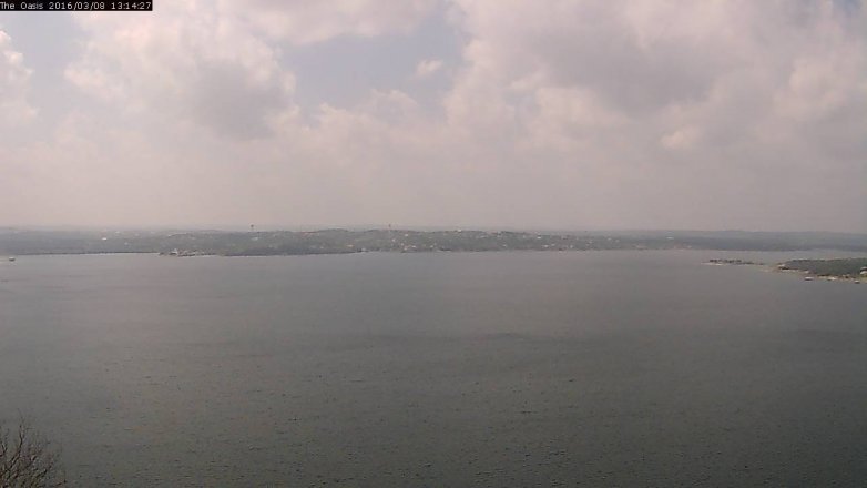 Lake Travis webcam, March 8, 2016 12:20 PM CT