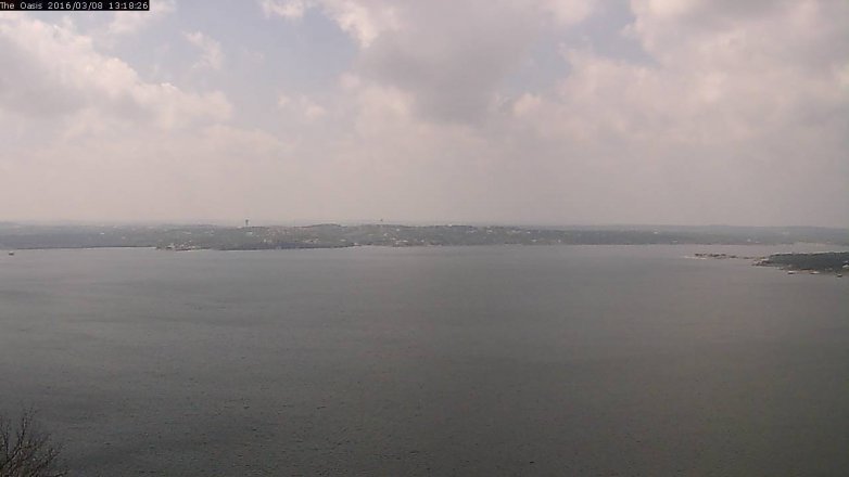 Lake Travis webcam, March 8, 2016 12:25 PM CT