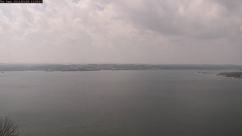 Lake Travis webcam, March 8, 2016 12:45 PM CT