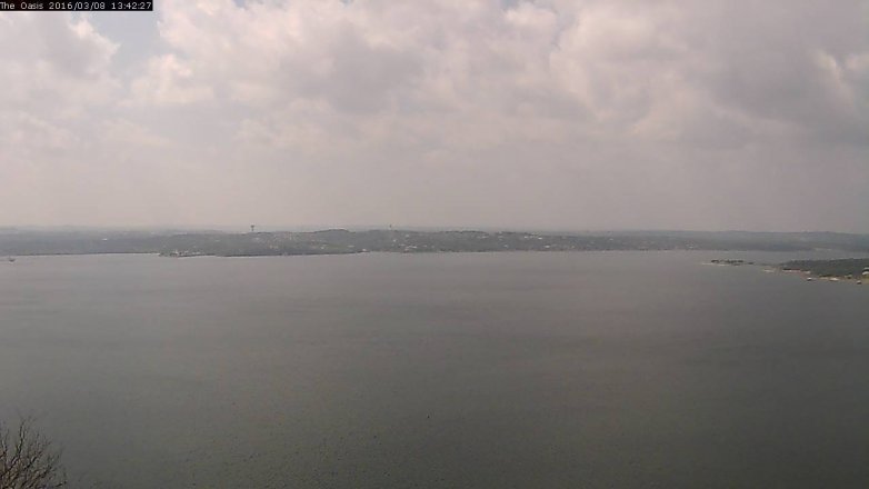 Lake Travis webcam, March 8, 2016 12:50 PM CT